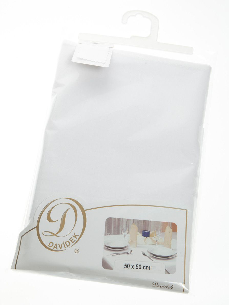 DAVÍDEK Ubrousek Classic 50 x 50 cm bílý 6 ks