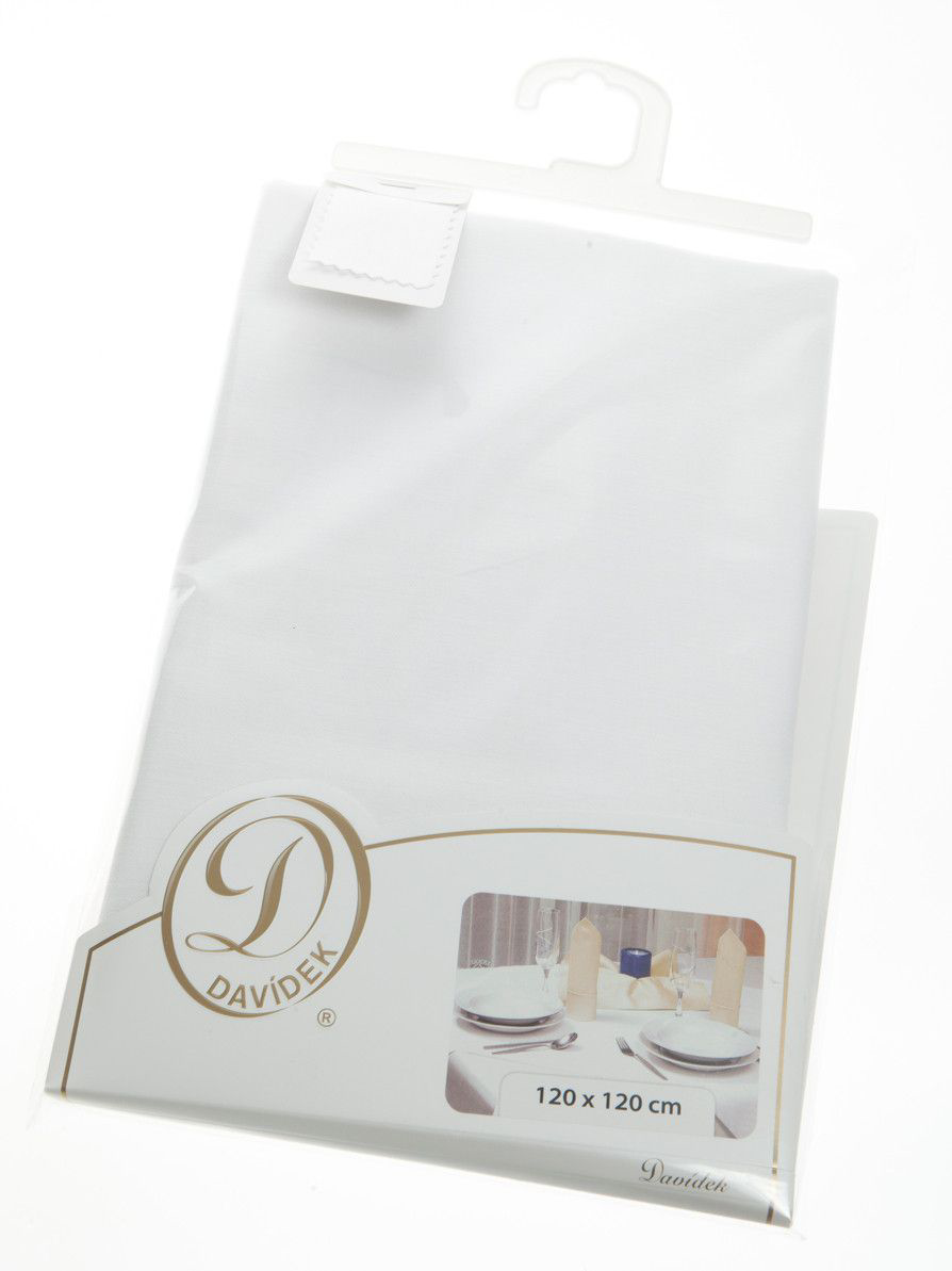 DAVÍDEK Ubrus Classic bílý 120 x 120 cm 1 ks