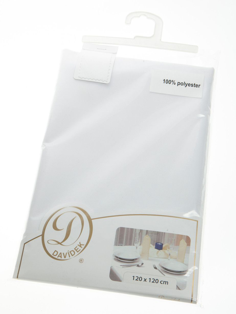 DAVÍDEK Ubrus Professional bílý 120 x 120 cm 1 ks