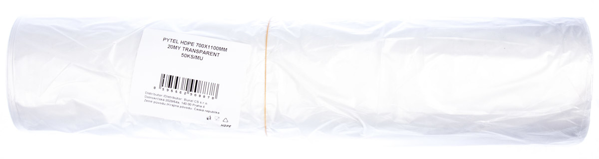 Pytle HDPE blok transparentní 50 ks