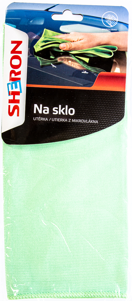 SHERON Utěrka z mikrovlákna na sklo 1 ks