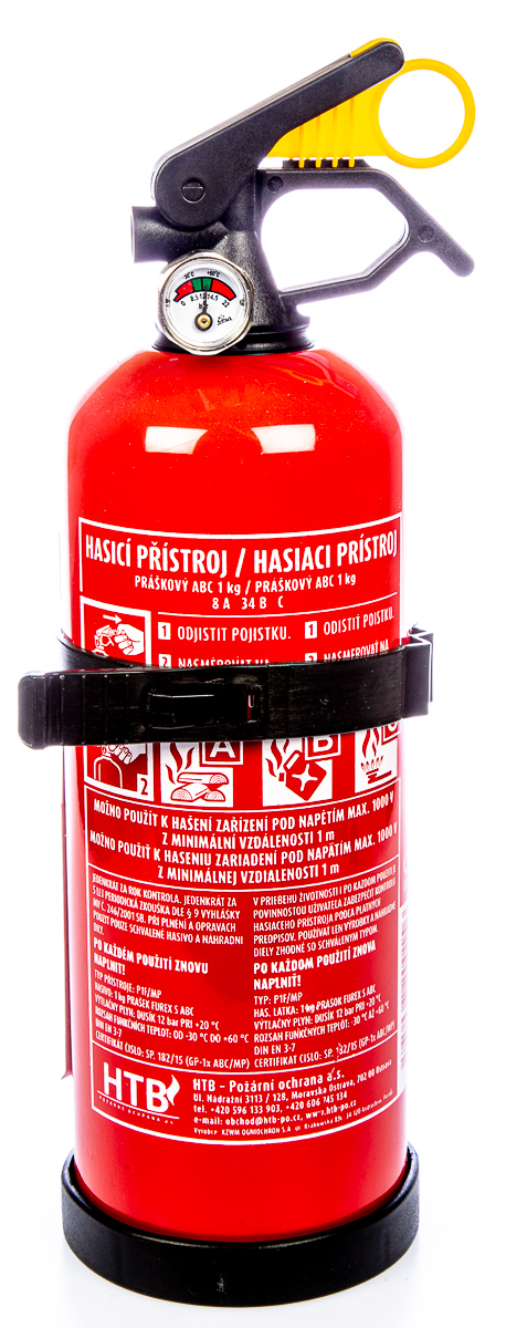 Hasící přístroj práškový 1 kg CZ 1 ks