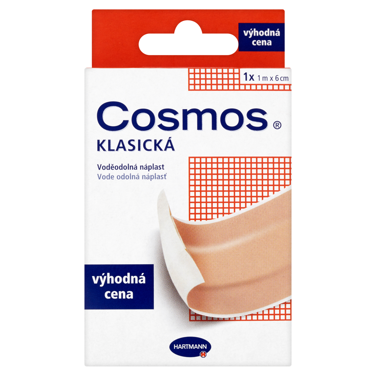 HARTMANN Cosmos Klasická náplast voděodolná 1 m x 6 cm 1 ks