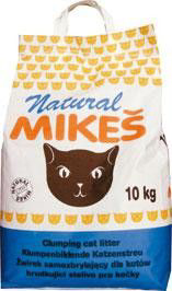 MIKEŠ Natural stelivo pro kočky 10 kg
