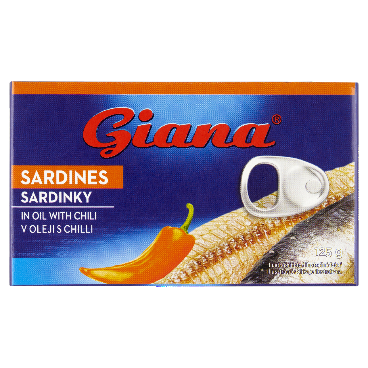 Giana Sardinky v oleji s Chilli 5 x 125 g