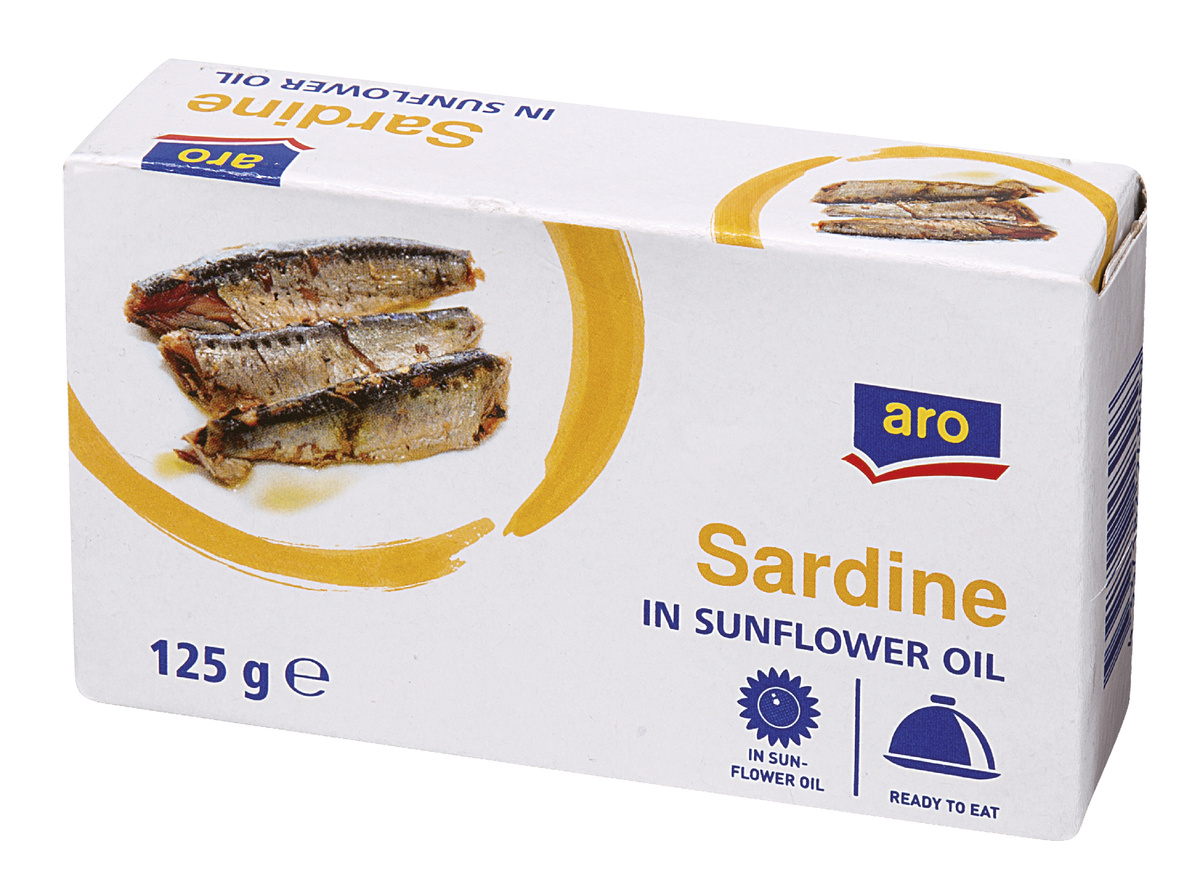 aro Sardinky v rostlinném oleji 5 x 125 g