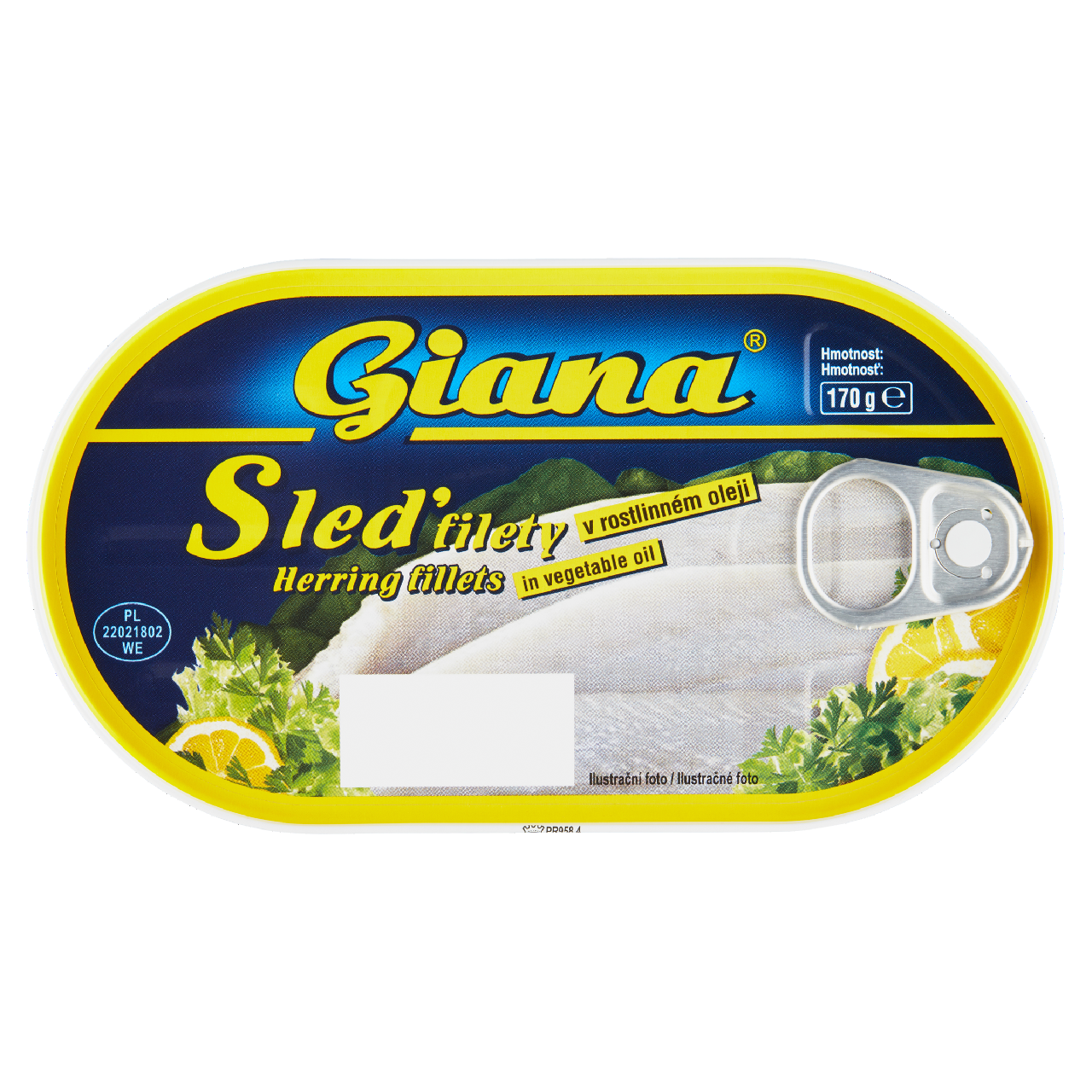 Giana Sleď filety v oleji 5 x 170 g