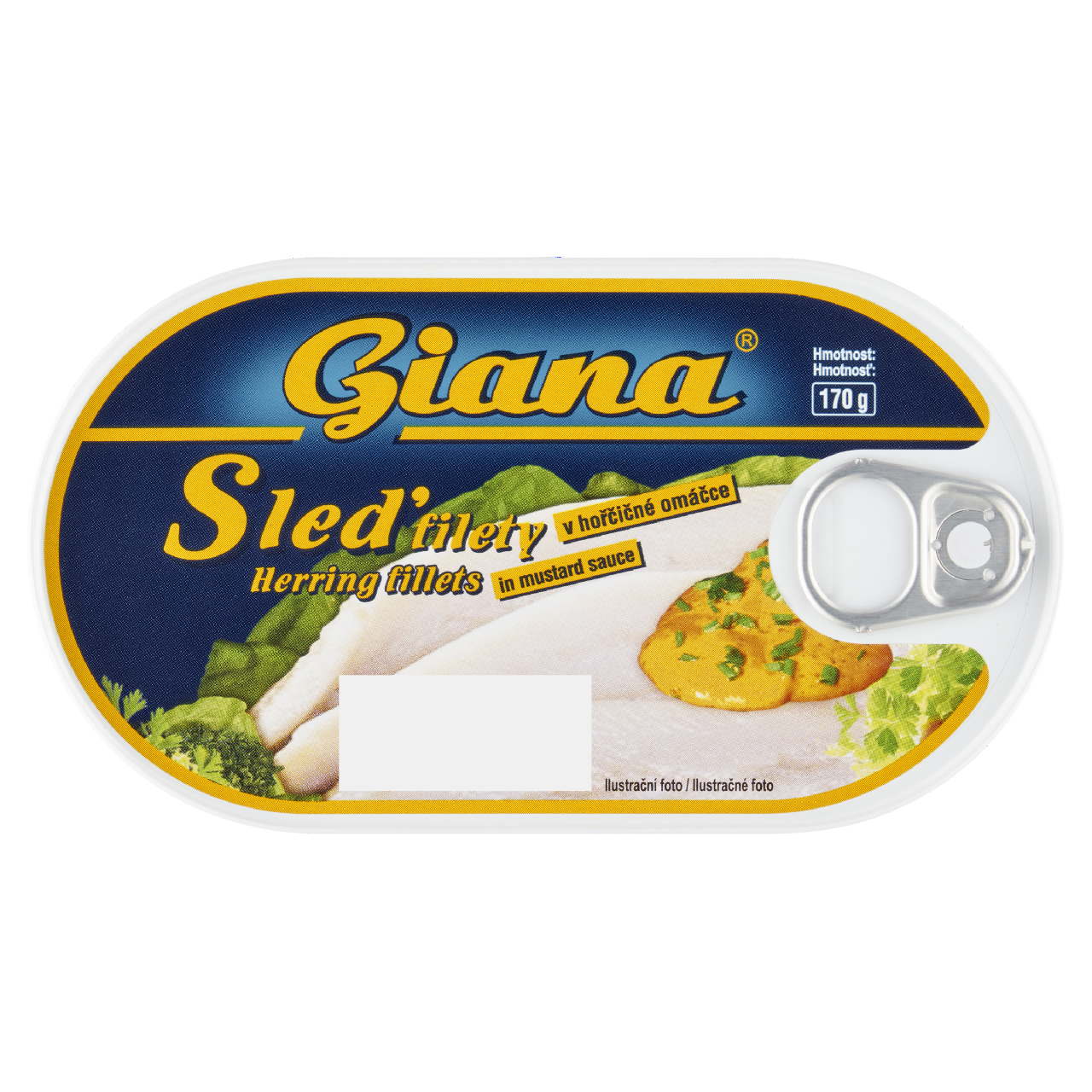 Giana Sleď filety v hořčičné omáčce 5 x 170 g