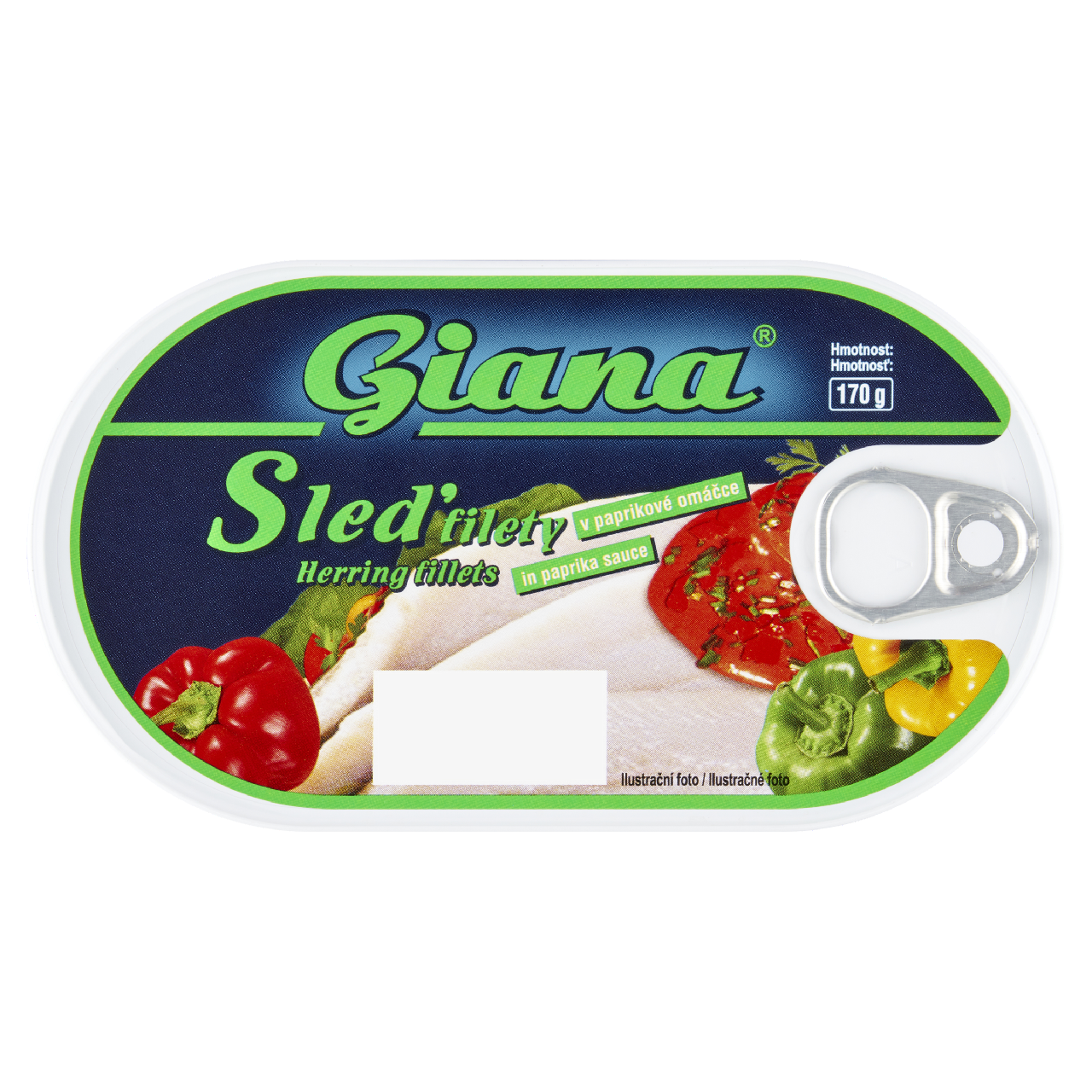 Giana Sleď filety v paprikové omáčce 5 x 170 g