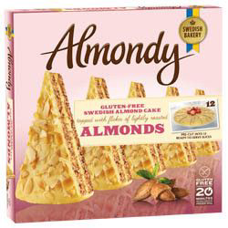 Almondy Mandlový bezlepkový dort krájený mraž. 900 g