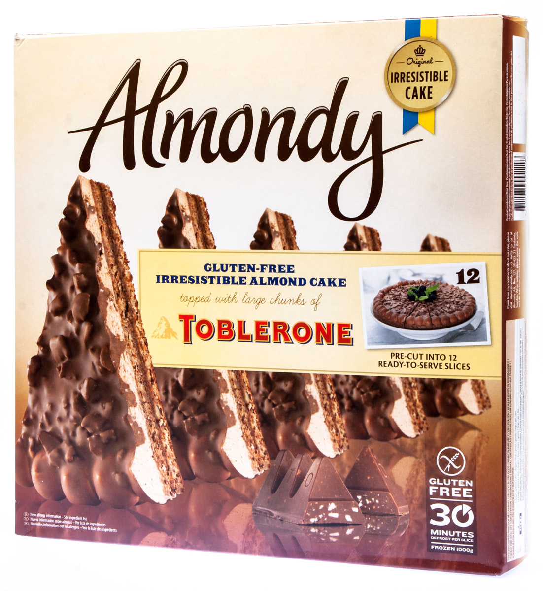 Almondy Toblerone bezlepkové krájené mraž. 1 kg