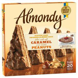 Almondy Karamel&arašídy bezlepkový dort mraž. 1200 g