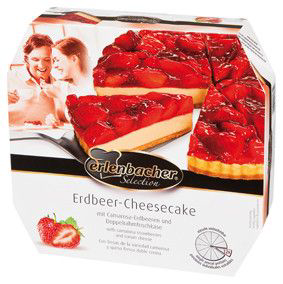 erlenbacher Cheesecake jahodový krájený mraž. 1100 g