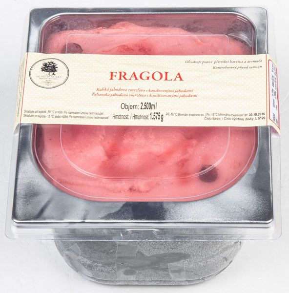 GELATO DI NATURA Zmrzlina jahodová mraž. 2,5 l