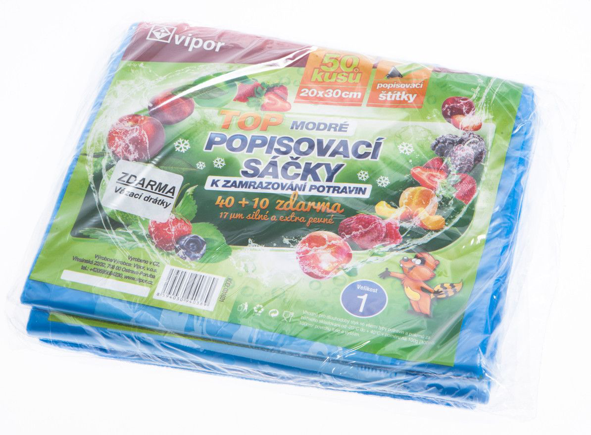 Sáčky k zamrazování potravin Vipobal 17MY 20 x 30 cm 3 x 50 ks