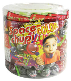 VIDAL Space chupi color Barvící lízátko 150 x 9,5 g