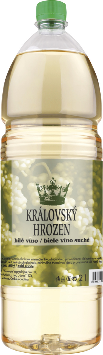 Královský hrozen bílý 6 x 2 l PET