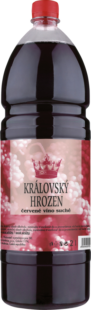 KRÁLOVSKÝ HROZEN červené víno 2 l PET