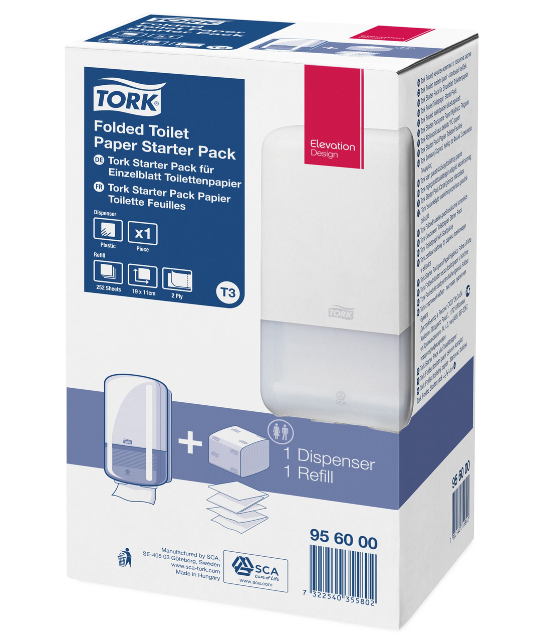 TORK Zásobník + skládaný toaletní papír 1 ks