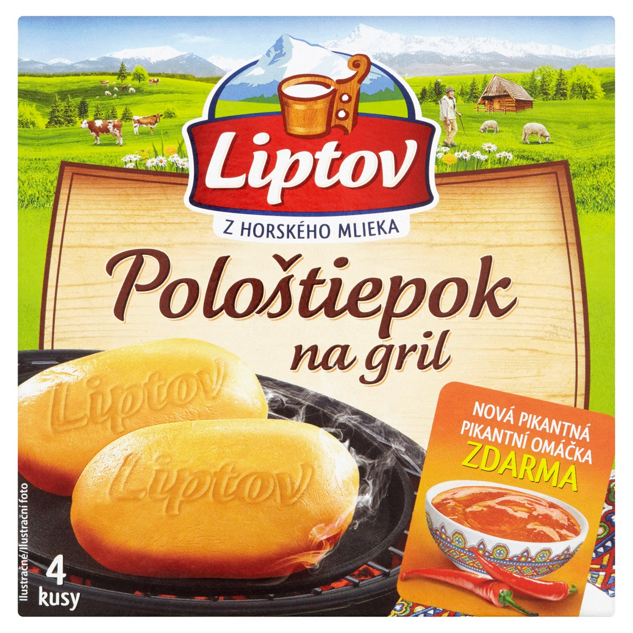 LIPTOV Polooštiepok na gril s pikantní omáčkou (50 g) chlaz. 240 g