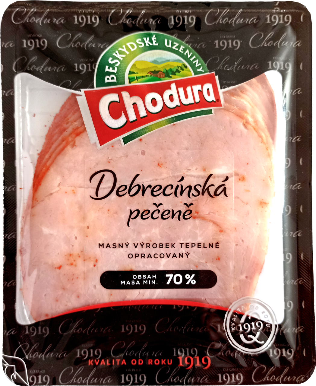 Chodura Debrecínská pečeně plátky chlaz. 100 g