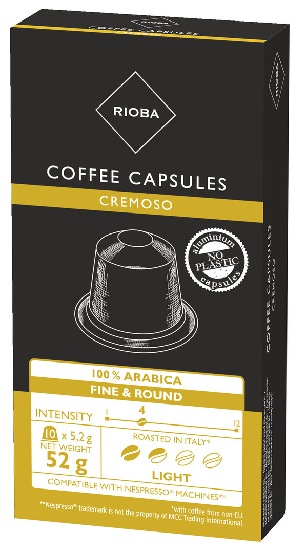RIOBA Espresso Cremoso káva 52 g kapsle