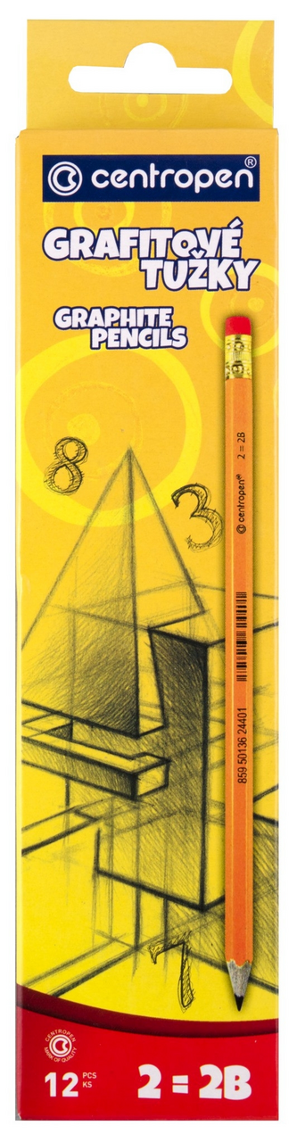 Tužka grafitová Centropen s gumotypem 1 ks