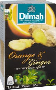 Dilmah Čaj zelený pomeranč/zázvor 30 g