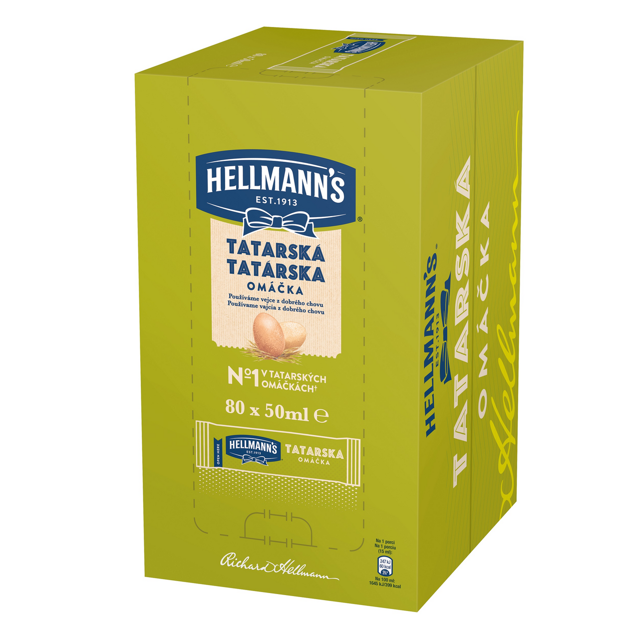 HELLMANN'S Tatarská omáčka porce chlaz. 80 x 50 ml