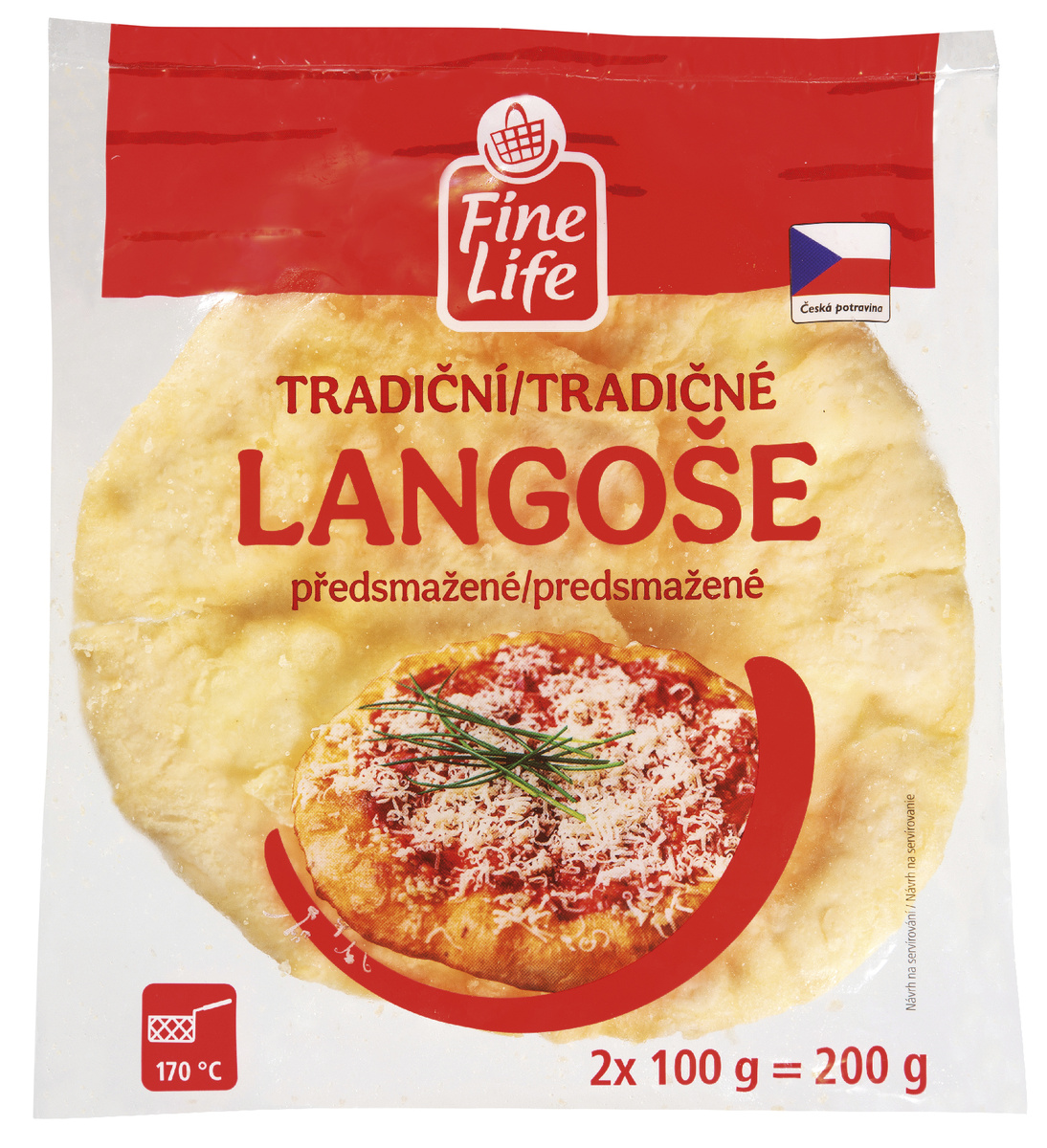 Fine Life Langoše tradiční mraž. 2 x 100 g