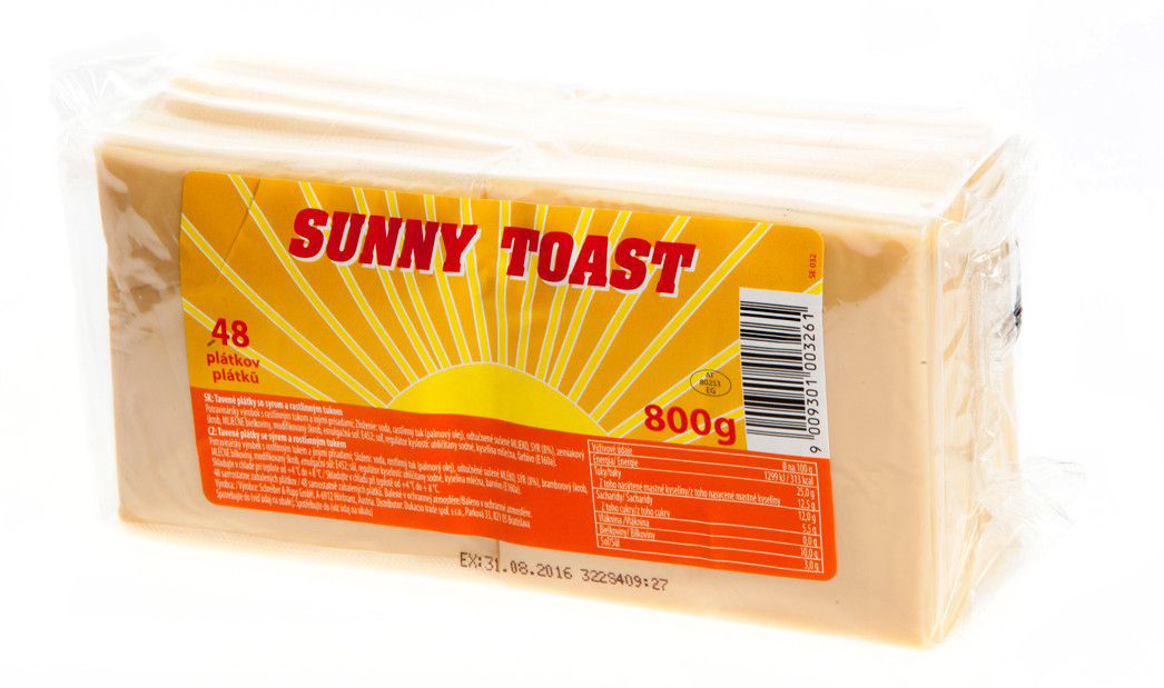 Sunny Toast tavené plátky s rostlinným tukem chlaz. 800 g