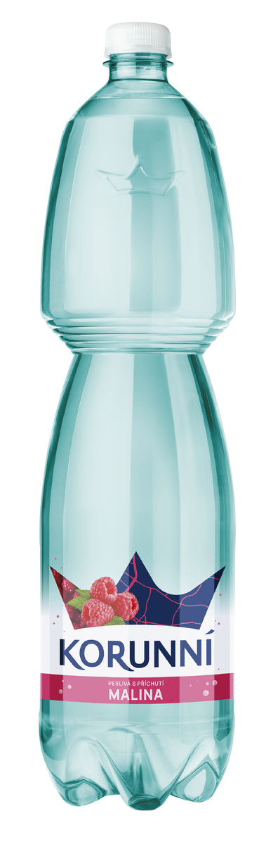 KORUNNÍ Voda minerální perlivá malina 6 x 1,5 l PET