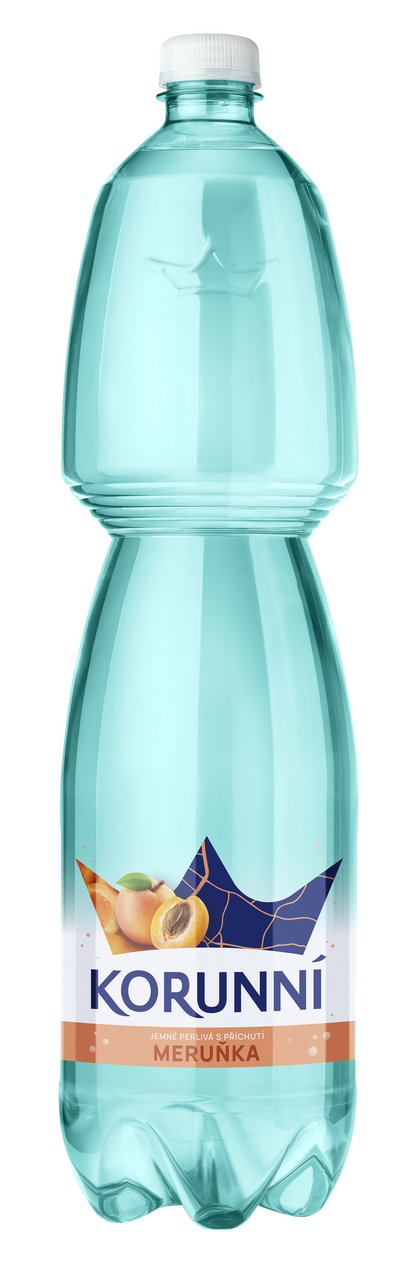 KORUNNÍ Voda minerální perlivá meruňka 6 x 1,5 l PET