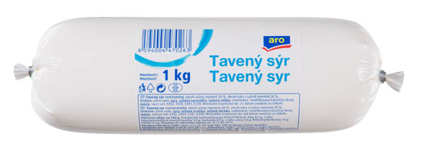 aro Sýr tavený light 26% střívko chlaz. 1 kg