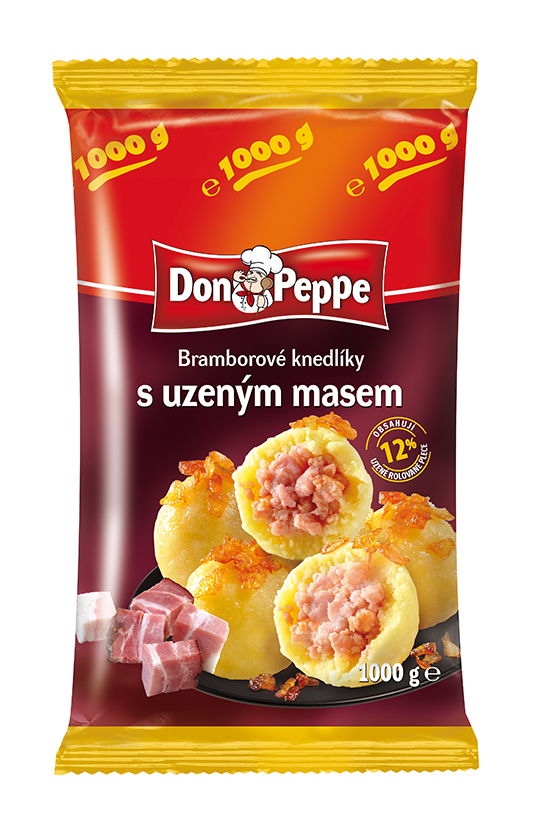 DON PEPPE Knedlíky bramborové s uzeným masem mraž. 1 kg