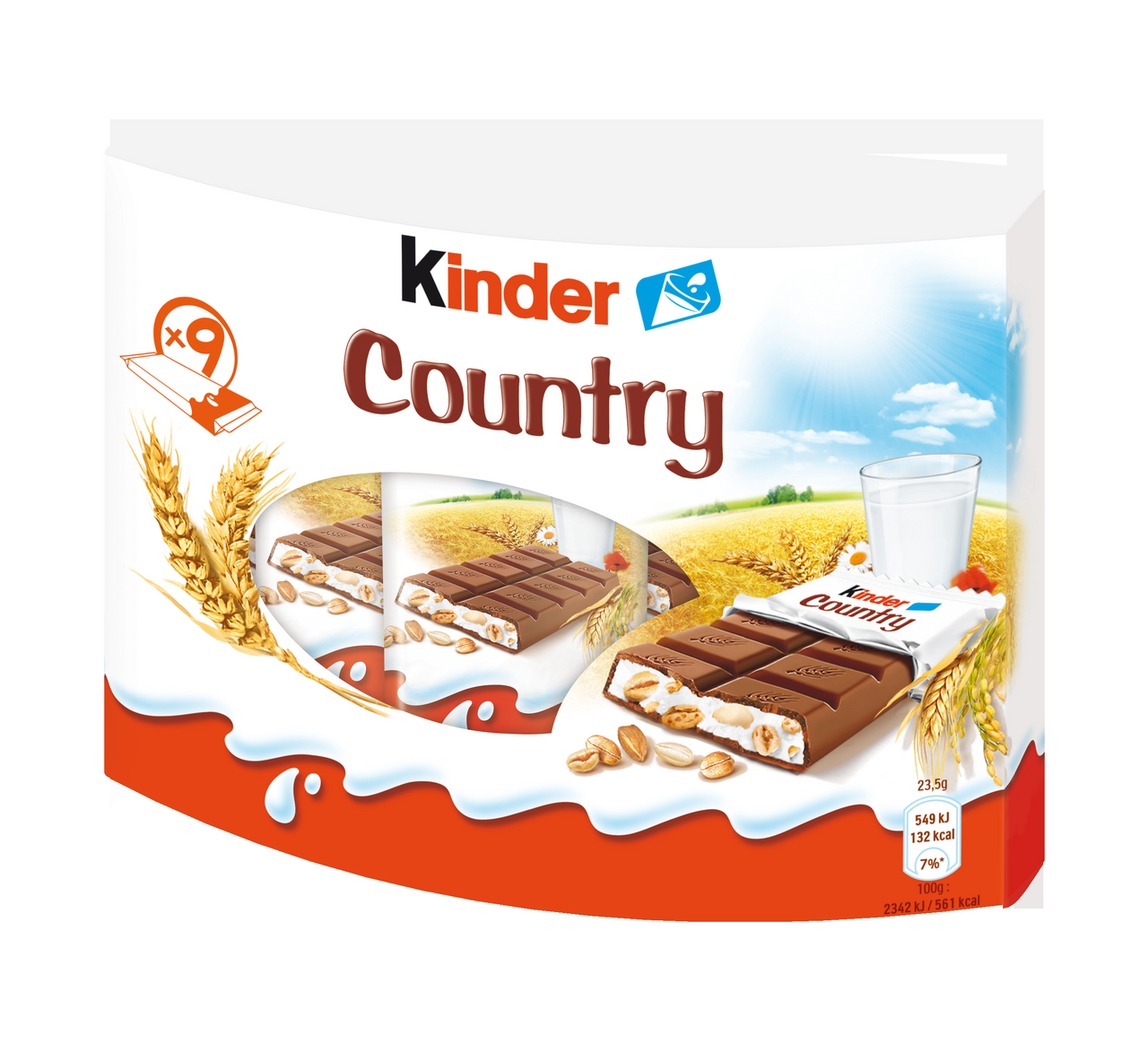 kinder Country Tyčinka 9 x 23,5 g