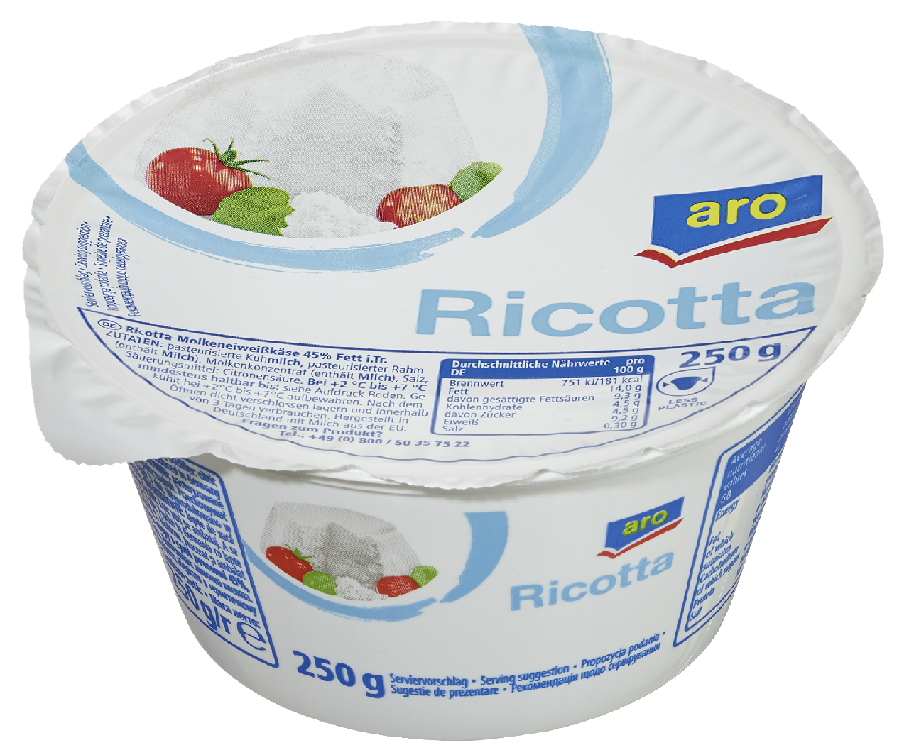 aro Ricotta 45 % sýr chlaz. 250 g