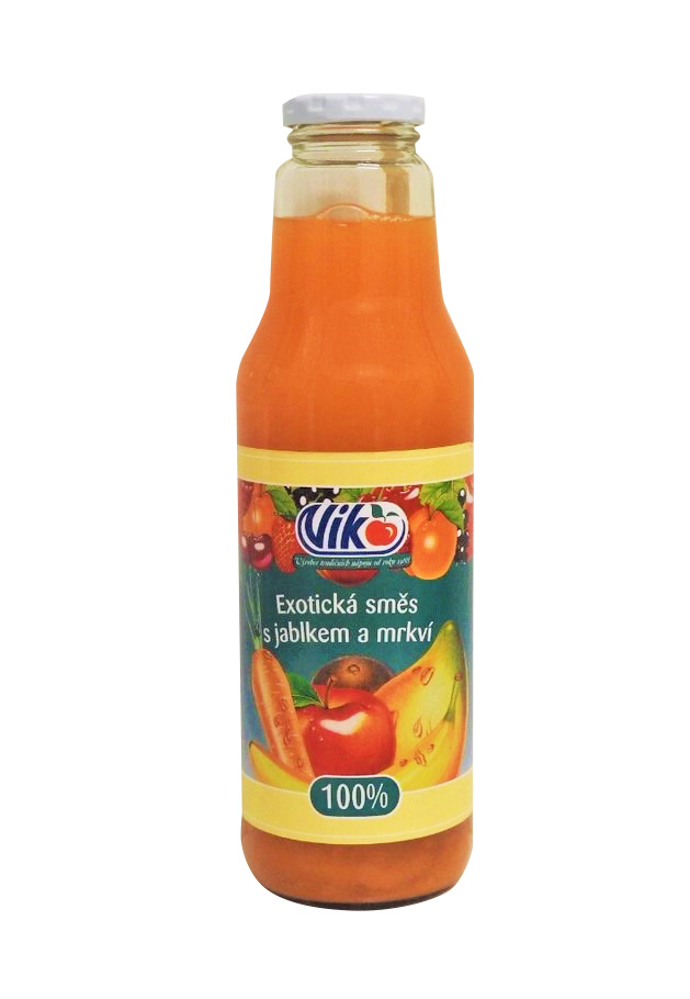 Šťáva ovocná fruit mix 100% 750 ml