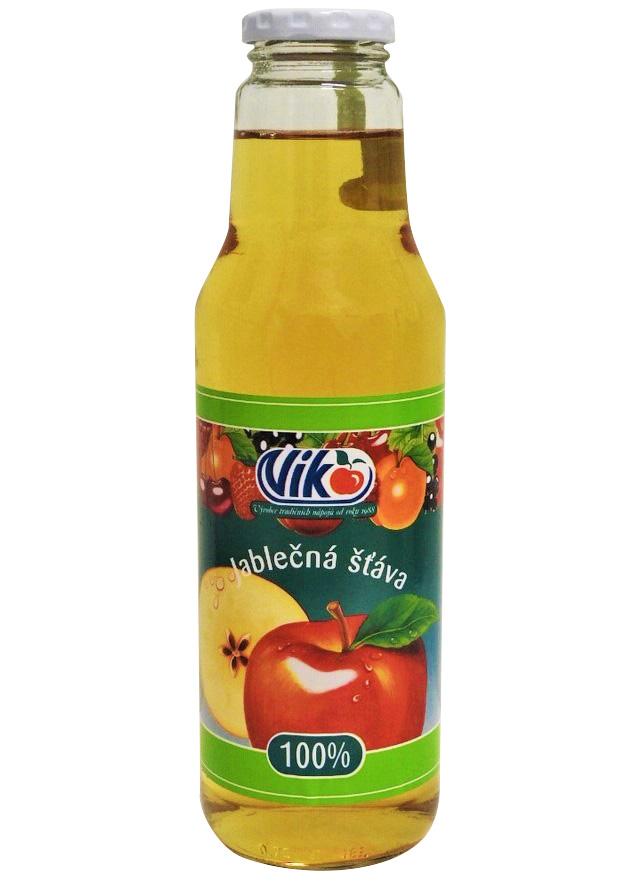 Šťáva ovocná jablko 100% 750 ml