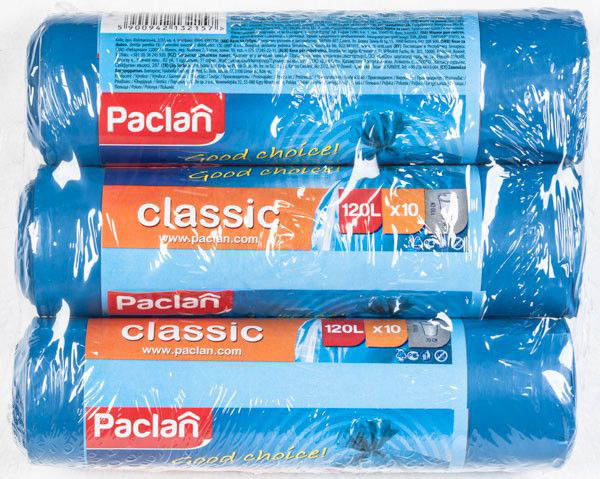 Paclan Classic Pytle na odpad silné 120 l 3 x 10 ks