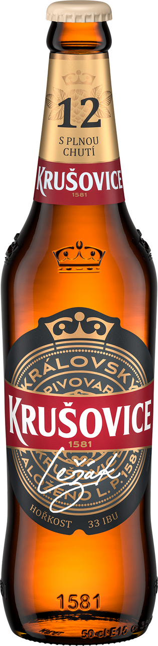 KRUŠOVICE Pivo světlý ležák 12° pivo 20 x 500 ml vratná láhev