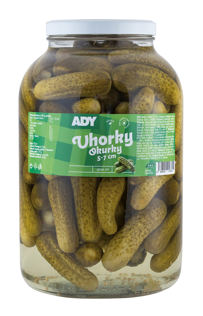 ADY Okurky 5 -7 cm 3,72 l