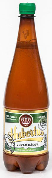 Hubertus Pivo světlý ležák nefiltrované 1 l PET