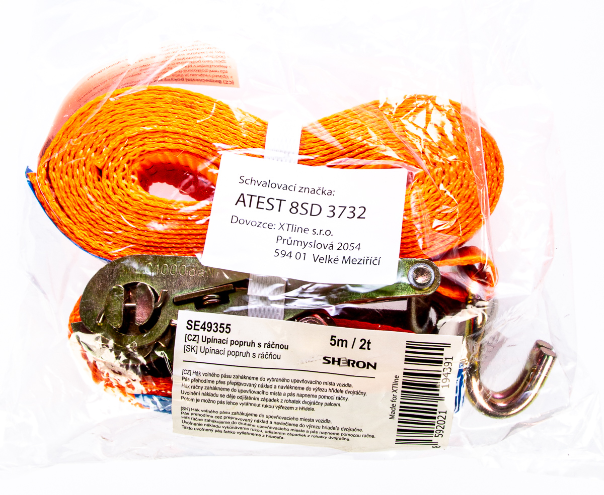 Popruh s ráčnou 5m 2t 1 ks