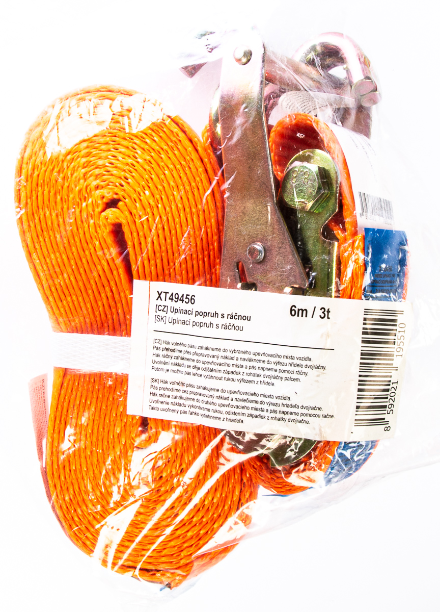 Popruh s ráčnou 6m 3t 1 ks