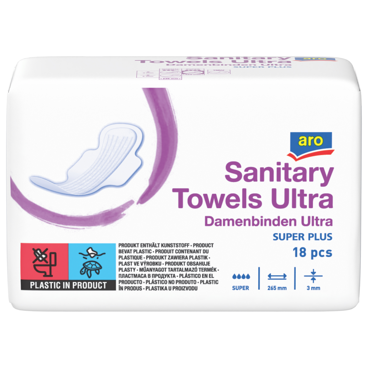 aro Ultra Super Plus dámské vložky 18 ks