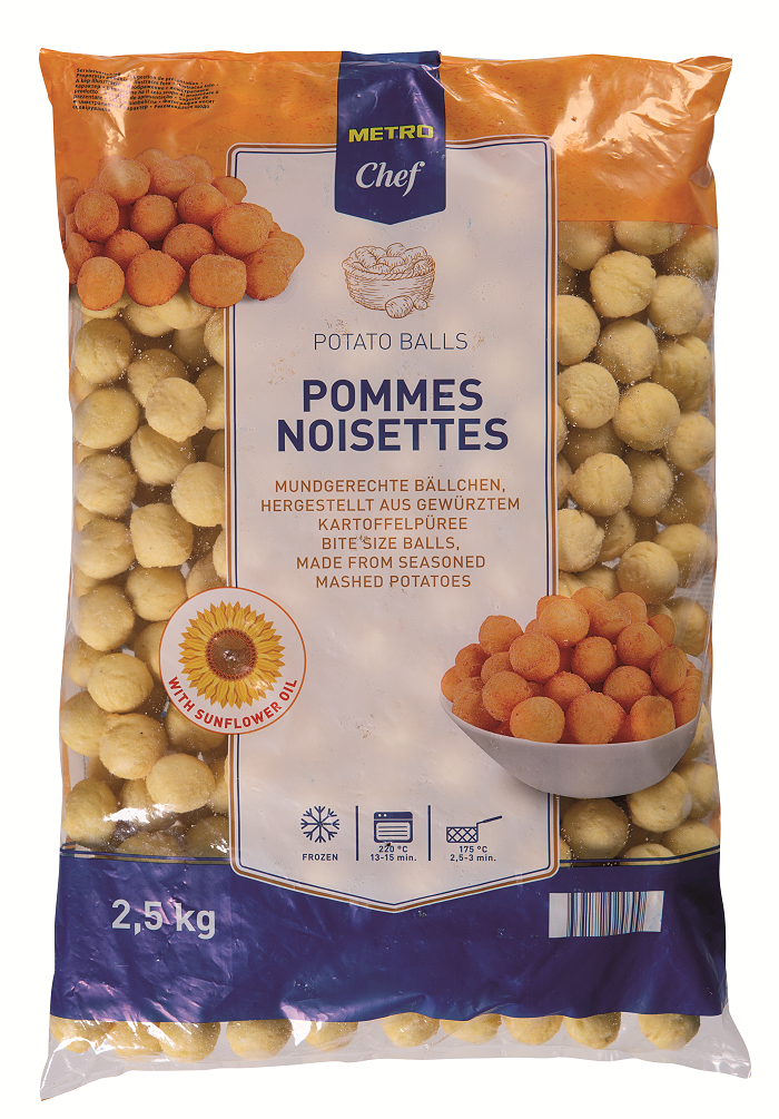 METRO Chef Noisettes Krokety mraž. 4 x 2,5 kg