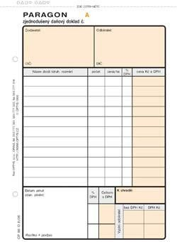 OPTYS Paragon Daňový doklad číslovaný 5 ks