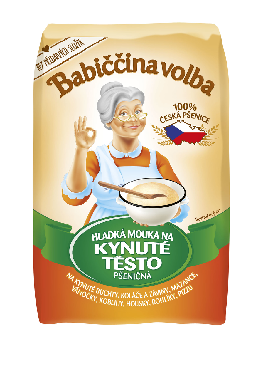 Babiččina volba Mouka hladká na kynuté těsto 4 x 1 kg