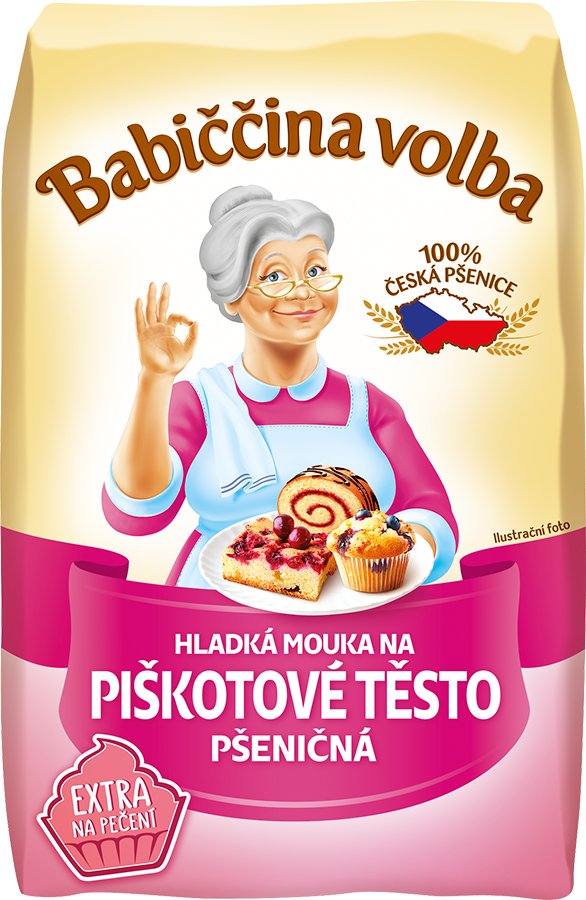 Babiččina volba Mouka hladká piškotová 4 x 1 kg